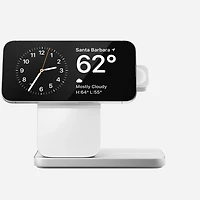 Nomad Stand One Max with MagSafe Wireless Charger 3 in 1 - Silver