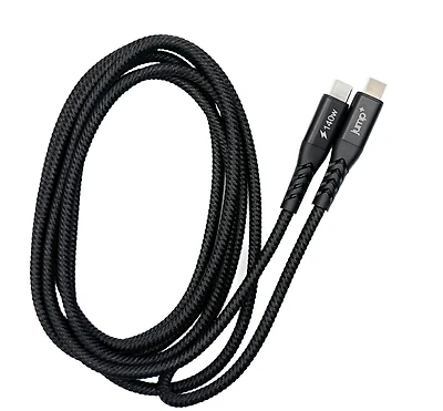jump+ USB-C to USB-C 2M Braided Pro Cable (140W) - Black