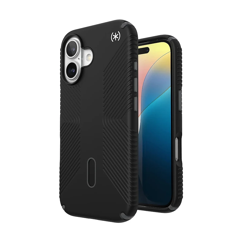 Speck Presidio2 Grip with ClickLock/MagSafe for iPhone 16 - Black