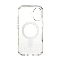 Speck Case with ClickLock/MagSafe for iPhone 16 - Clear / Gold Glitter