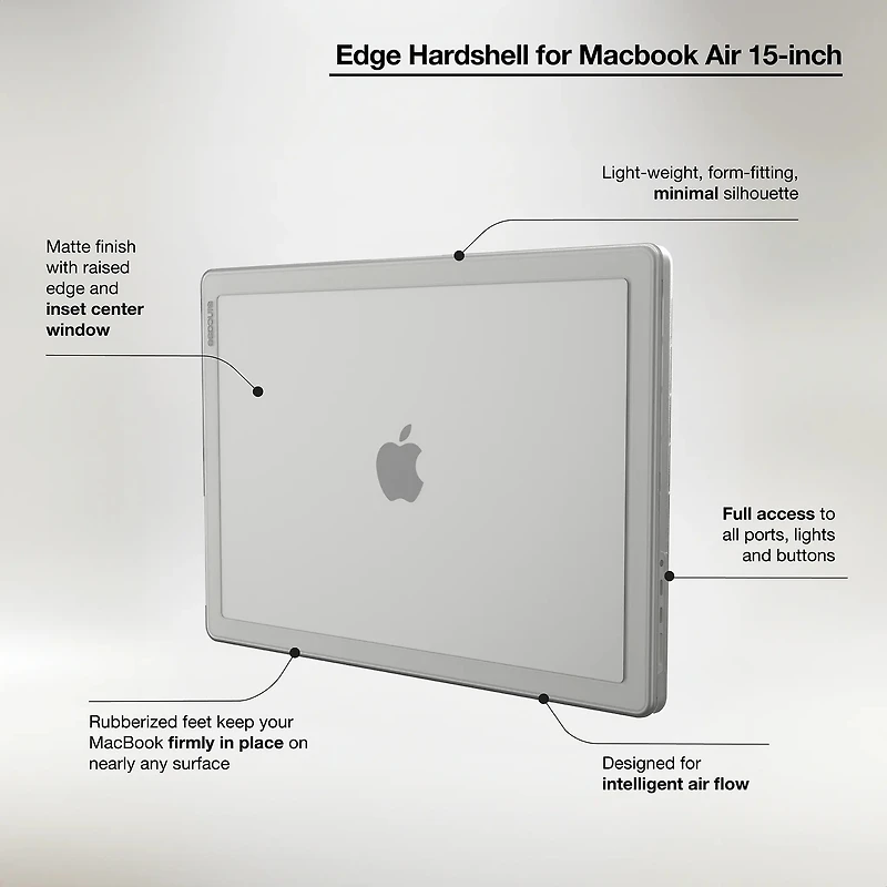 Incase Edge HardShell for 15-inch Macbook Air M3 - Clear