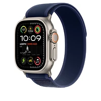 42mm/44mm/45mm/46mm/49mm Blue Trail Loop - M/L - Natural Titanium Finish