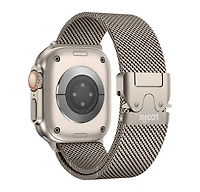 Logiix Milanese Link Apple Watch Ultra Band 42mm/44mm/45mm/46mm/49mm - Titanium Finish