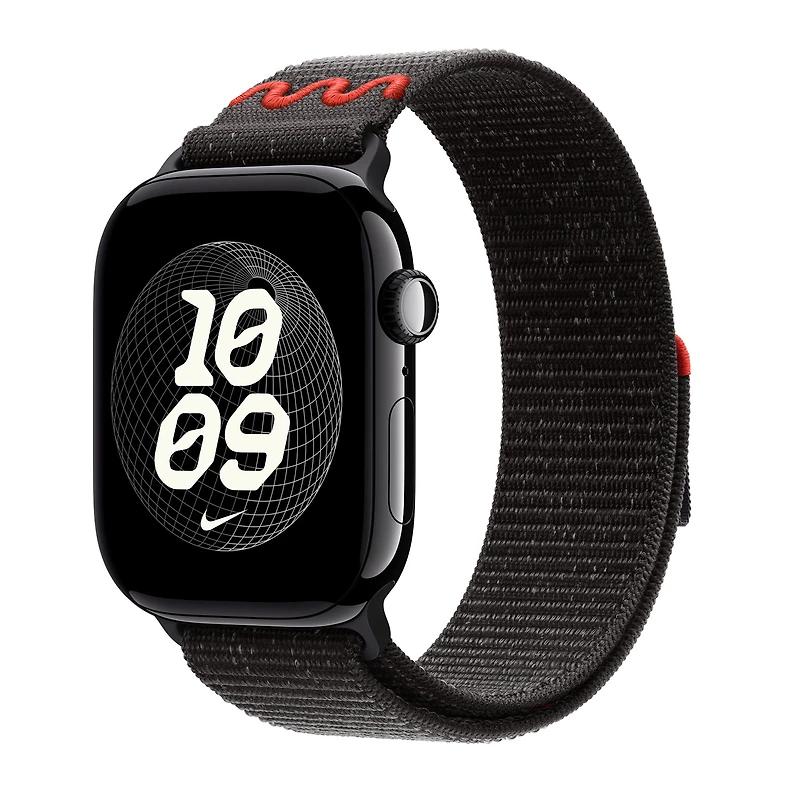 42mm/44mm/45mm/46mm/49mm Midnight Black Nike Sport Loop