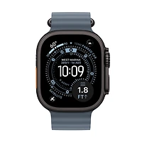 42mm/44mm/45mm/46mm/49mm Anchor Blue Ocean Band - Black Titanium Finish