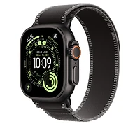 42mm/44mm/45mm/46mm/49mm Black/Charcoal Trail Loop - M/L - Black Titanium Finish