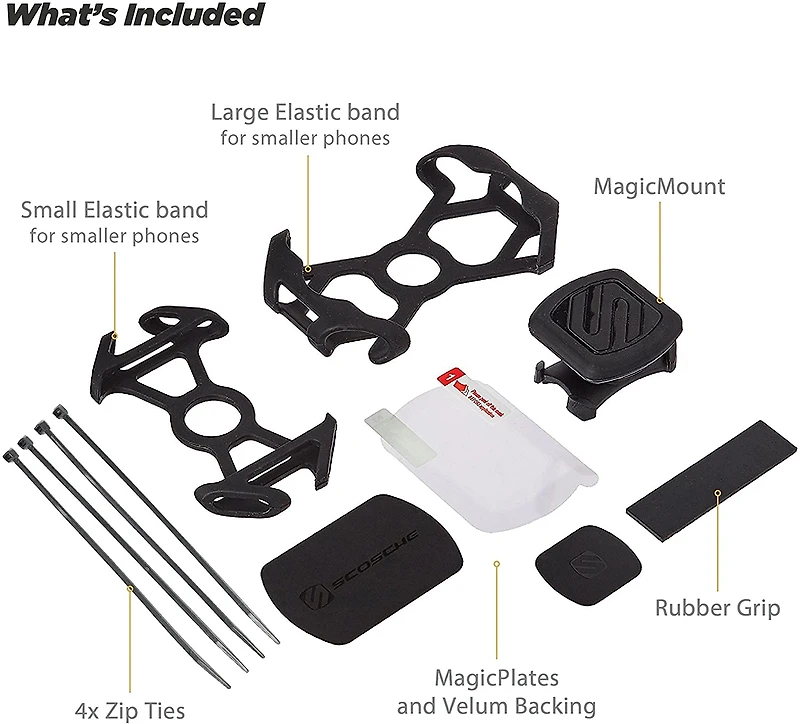 Scosche Magnetic Bike Mount with Elastic Bands
