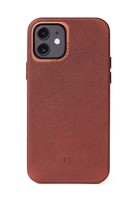 Decoded Leather Backcover iPhone 12 mini - Chocolate Brown