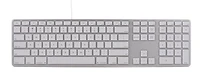 Matias USB Wired Aluminum Keyboard for Mac - Silver