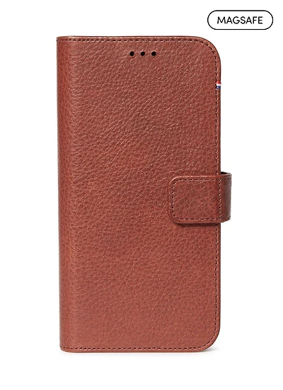 Decoded MagSafe Leather Detachable Wallet for iPhone 13 Pro - Chocolate