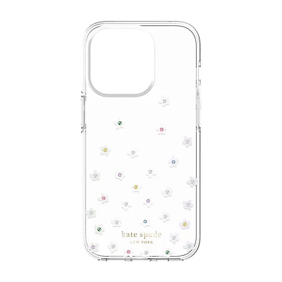 kate spade Protective Hardshell Case for iPhone 14 Pro - Pearl Wild Flowers