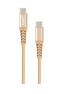 jump+ USB-C to USB-C 2M Braided Cable - Gold