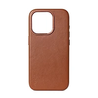 Decoded Leather Backcover with MagSafe for iPhone 15 Pro - Brown