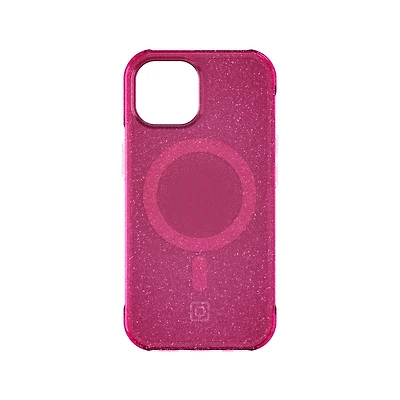 Incipio Forme Protective Case with MagSafe for iPhone 16e/15/14/13 - Pop Pink Glitter