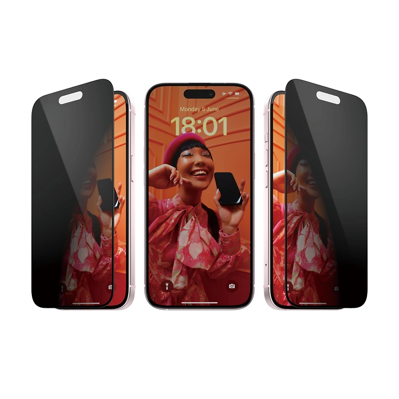 PanzerGlass Privacy Glass Screen Protector for iPhone 15 Pro Max