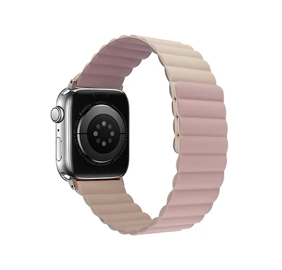 Logiix Vibrance Link Magnetic Silicone Apple Watch Band 40mm/41mm/42mm - Pink/Stone