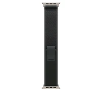 44mm/45mm/46mm/49mm Black Trail Loop - M/L - Natural Titanium Finish