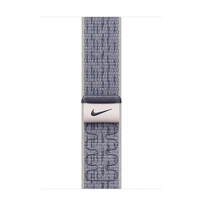 Apple 42mm/44mm/45mm/46mm/49mm Grey/Blue Nike Sport Loop