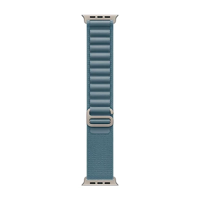 42mm/44mm/45mm/46mm/49mm Light Blue Alpine Loop - Large - Natural Titanium Finish