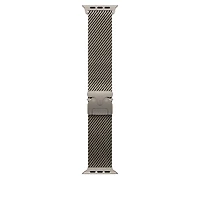42mm/44mm/45mm/46mm/49mm Natural Titanium Milanese Loop - Medium