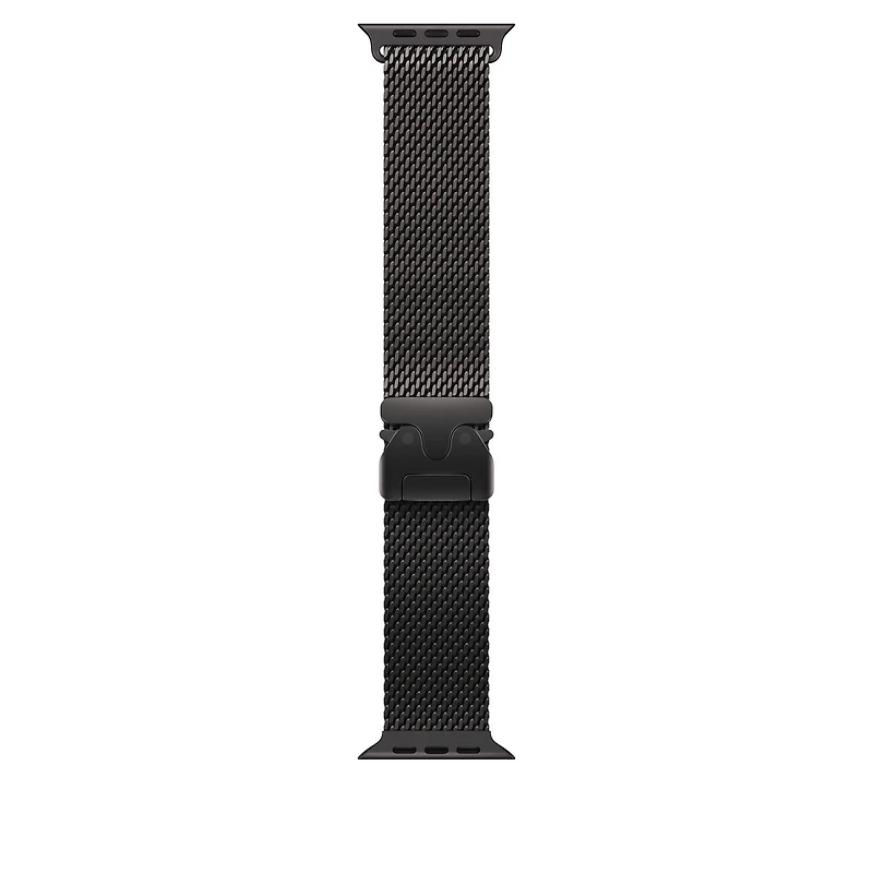 49mm Black Titanium Milanese Loop - Medium