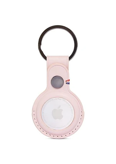 Decoded Leather Keychain for Airtag - Pink