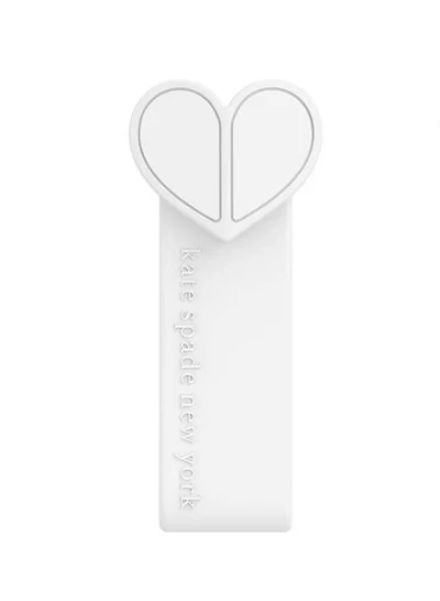 kate spade New York Hold the Phone Loop - White/Silver Glitter