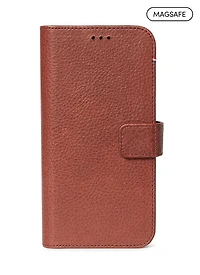 Decoded MagSafe Leather Detachable Wallet for iPhone 13 - Chocolate Brown