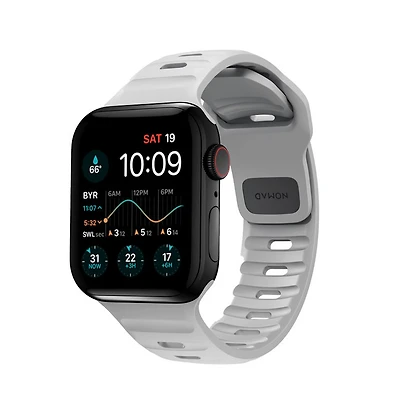 Nomad Sport Waterproof Band for Apple Watch 40mm/41mm/42mm - Lunar Grey