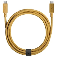 Native Union 2.4M Belt USB-C to USB-C Charging Cable - Kraft  (240W)