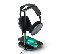 Satechi 2 in 1 Headphone Stand with Wireless Charger - Space Grey