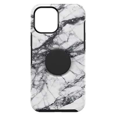 Otterbox Otter + Pop Symmetry Case with PopTop for iPhone 12 Pro Max - White Marble