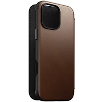 Nomad Modern Leather Folio Case with MagSafe for iPhone Pro Max