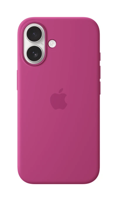 Apple iPhone 16 Silicone Case with MagSafe - Fuchsia