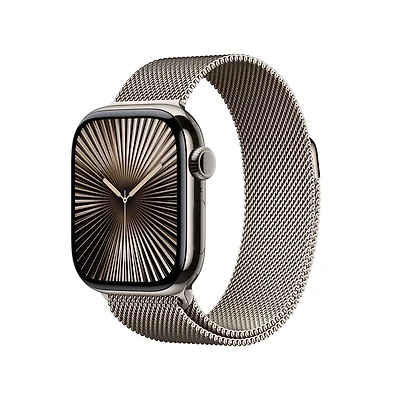 Apple Watch Series 10 GPS + Cellular 46mm Natural Titanium Case with Natural Milanese Loop (DEMO)