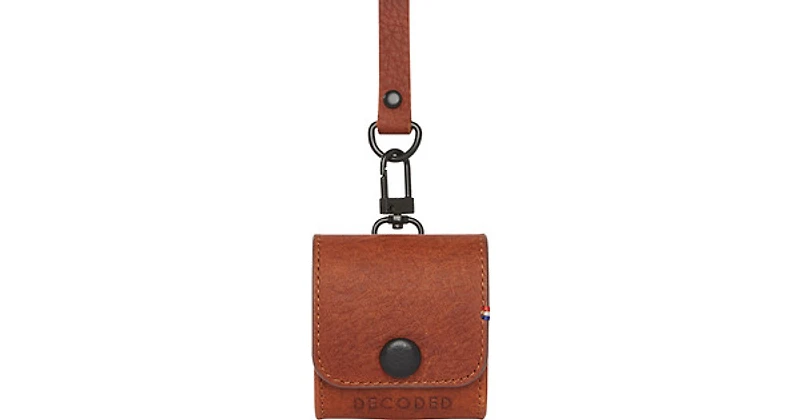 Decoded Leather Case for AirPods - Cinnamon Brown