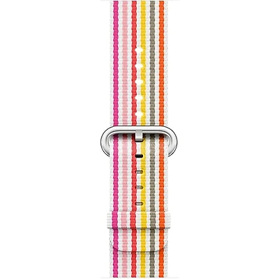 Apple Watch 38/40/41mm Pink Stripe Woven Nylon Band (Demo)