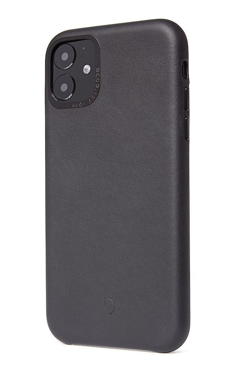 Decoded Leather Back Cover for iPhone 11 - Black