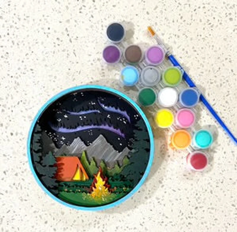 Paint By Layers Craft Kit- Summer Nights Shadow Box