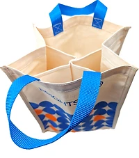 Custom Wine Tote Bag - 1 Colour, 1 Side Printed