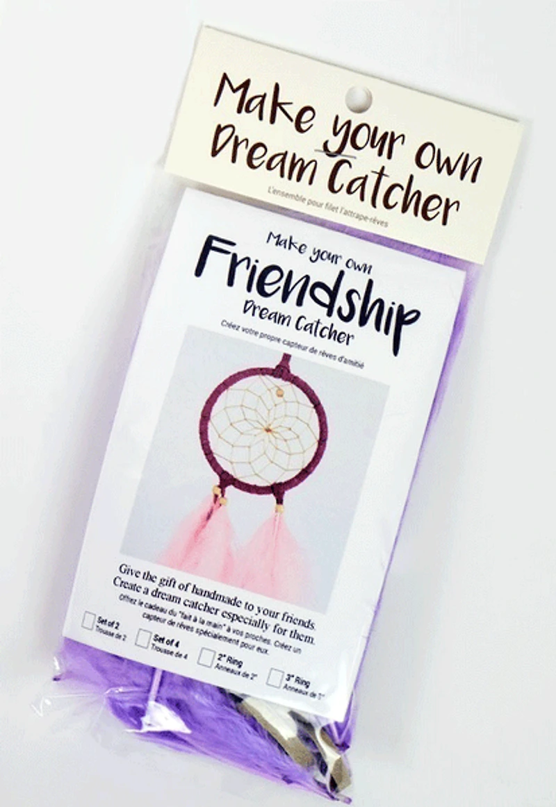 Friendship Dream Catchers Kit - 3" Bright Tones