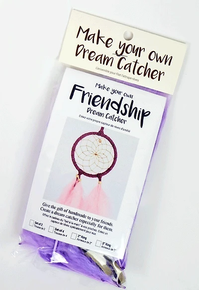 Friendship Dream Catchers Kit - 3" Bright Tones