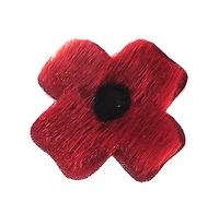 Inuit Sealskin Poppy Pin