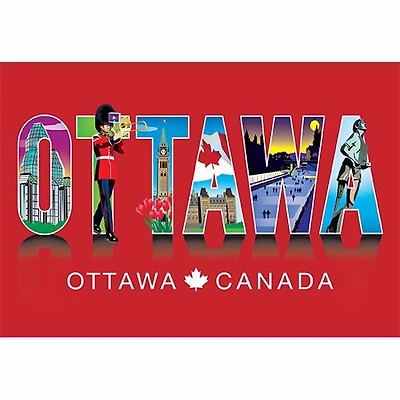 Ottawa Icons Word Collage- Postcard