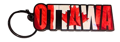 Ottawa Flag Key Chain