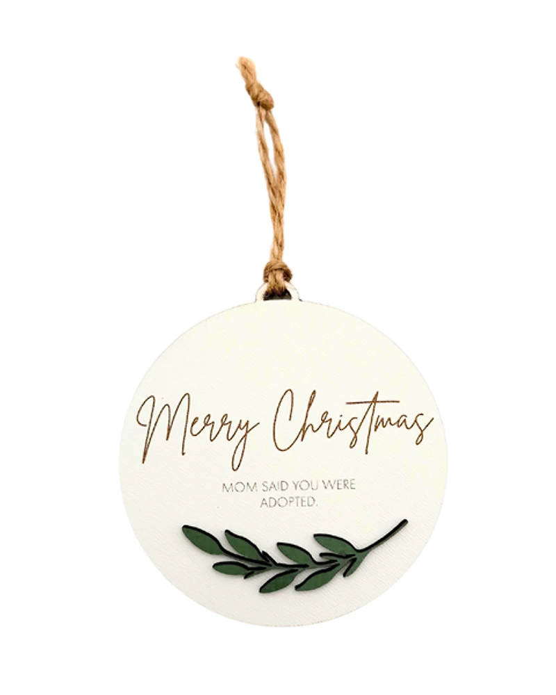 Adopted Round Ornament