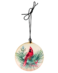 Canada Cardinal Wood Ornament