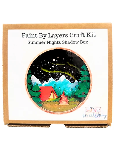 Paint By Layers Craft Kit- Summer Nights Shadow Box