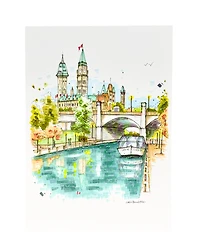 Rideau Canal and Parliament Building Sketch