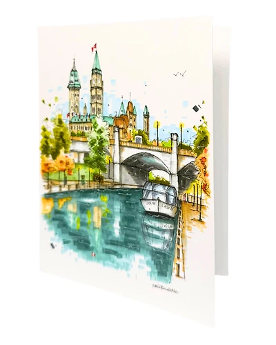 Rideau Canal and Parliament Building Greeting Card